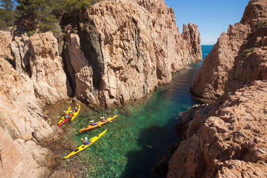 6 rutas en kayak de mar