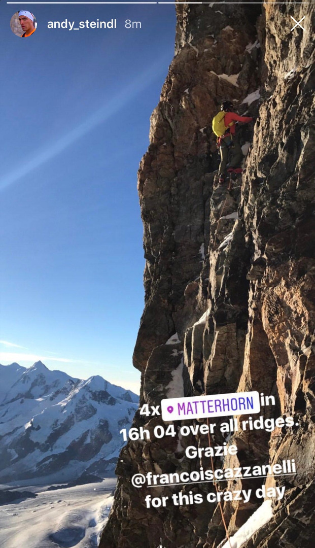 Andreas Steind y François Cazanelli escalan las cuatro aristas del Cervino ¡en 16 horas!