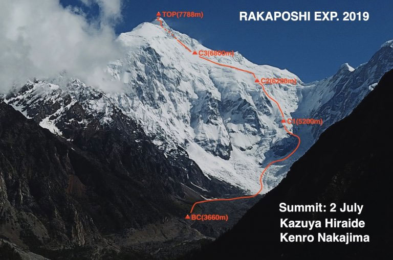 Una cordada japonesa abre una nueva ruta en el Rakaposhi