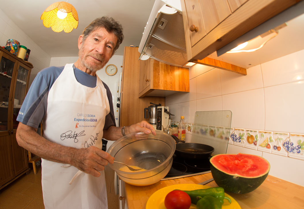 Así se alimenta Carlos Soria en los campos base