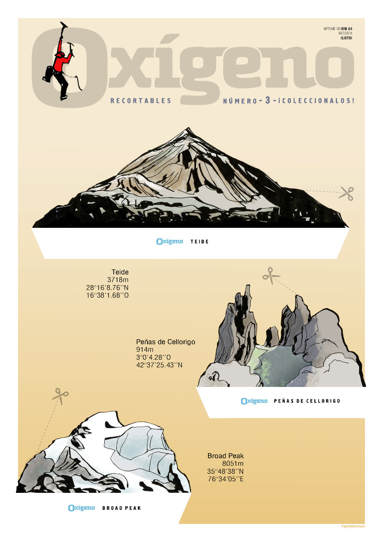 Montañas recortables y coloreables (Vol. 2)