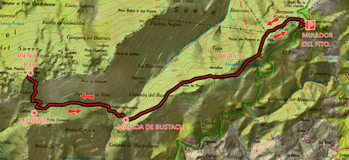 mapa Sueve